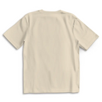 Signature Tag – Sand Oversize T-Shirt – Streetwear für Väter – Rückenansicht | Vaterstück