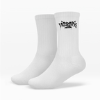 Signature Tag – White Socken – Streetwear für Väter – Frontansicht | Vaterstück