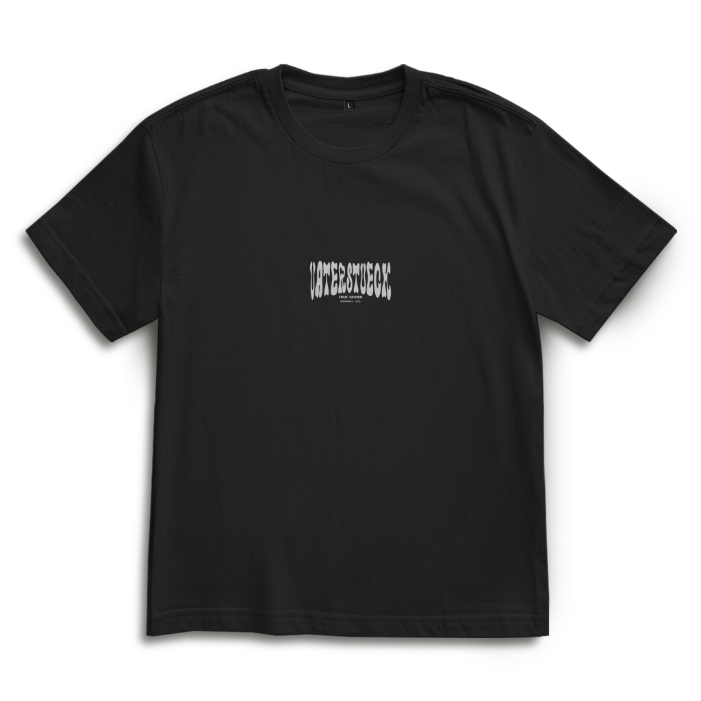 Distorted – Black Oversize T-Shirt – Streetwear für Väter – Frontansicht | Vaterstück
