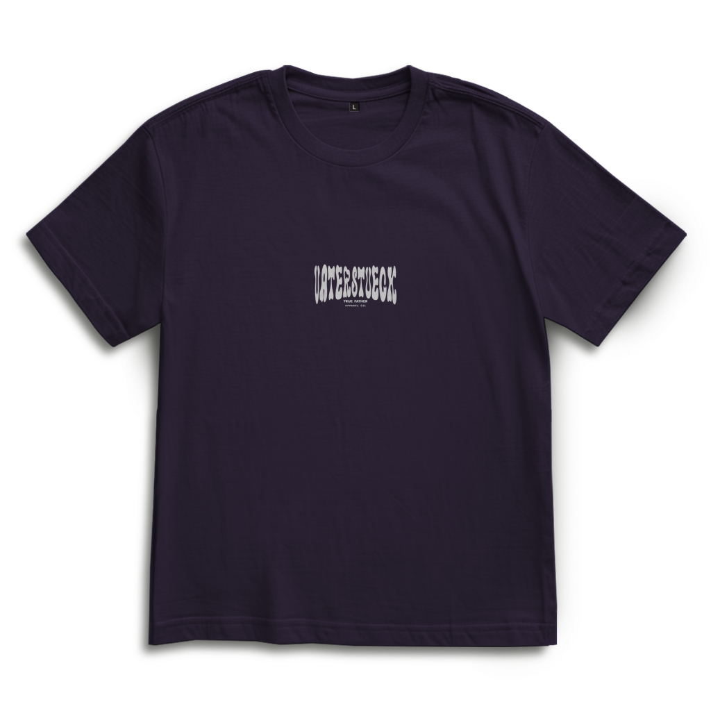 Distorted – Purple Night Oversize T-Shirt – Streetwear für Väter – Frontansicht | Vaterstück