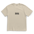 Distorted – Sand Oversize T-Shirt – Streetwear für Väter – Frontansicht | Vaterstück
