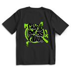 Cool Dads Club Graffiti – Black Oversize T-Shirt – Streetwear für Väter – Rückenansicht | Vaterstück