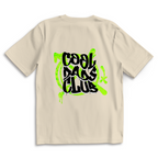 Cool Dads Club Graffiti – Sand Oversize T-Shirt – Streetwear für Väter – Rückenansicht | Vaterstück