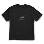 Dad Universe – Black Oversize T-Shirt – Streetwear für Väter – Frontansicht | Vaterstück