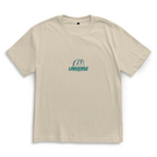 Dad Universe – Sand Oversize T-Shirt – Streetwear für Väter – Frontansicht | Vaterstück
