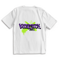 Vaterstück Clothing Graffiti – White Oversize T-Shirt – Streetwear für Väter – Rückenansicht | Vaterstück