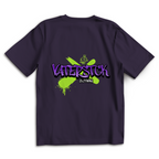 Vaterstück Clothing Graffiti – Purple Night Oversize T-Shirt – Streetwear für Väter – Rückenansicht | Vaterstück