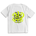 Dad Mode Smile – White Oversize T-Shirt – Streetwear für Väter – Rückenansicht | Vaterstück
