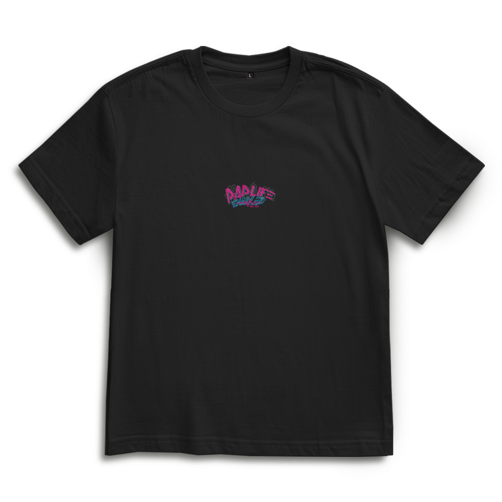 Dadlife Enable – Purple Night Oversize T-Shirt – Streetwear für Väter – Frontansicht | Vaterstück
