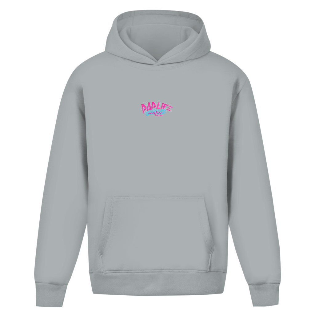 Dadlife Enable – Light Asphalt Oversize Hoodie – Streetwear für Väter – Frontansicht | Vaterstück
