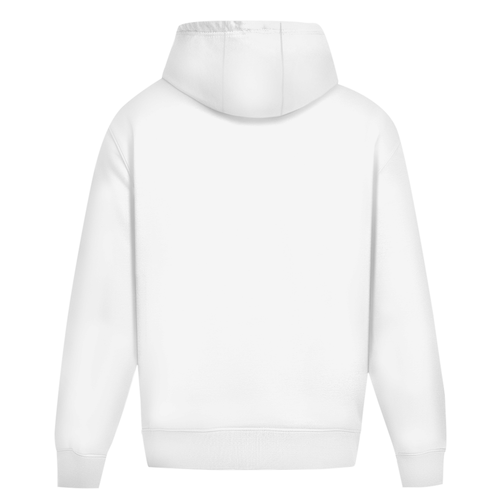 Dadlife Enable – White Oversize Hoodie – Streetwear für Väter – Rückenansicht | Vaterstück