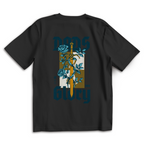 Dads Glory – Black Oversize T-Shirt – Streetwear für Väter – Rückenansicht | Vaterstück