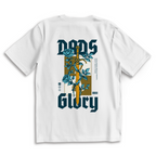 Dads Glory – White Oversize T-Shirt – Streetwear für Väter – Rückenansicht | Vaterstück