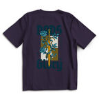 Dads Glory – Purple Night Oversize T-Shirt – Streetwear für Väter – Rückenansicht | Vaterstück