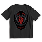 Protector – Black Oversize T-Shirt – Streetwear für Väter – Rückenansicht | Vaterstück