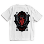 Protector – White Oversize T-Shirt – Streetwear für Väter – Rückenansicht | Vaterstück