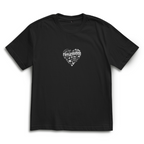 Fatherhood Heart – Sand Oversize T-Shirt – Streetwear für Väter – Frontansicht | Vaterstück