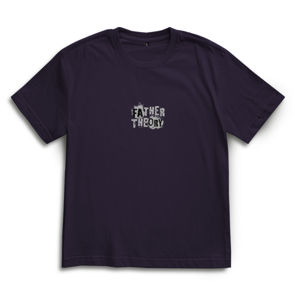 Father Theory – Purple Night Oversize T-Shirt – Streetwear für Väter – Frontansicht | Vaterstück