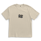 Father Theory – Sand Oversize T-Shirt – Streetwear für Väter – Frontansicht | Vaterstück