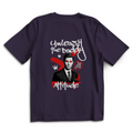 Daddy Attitude – Purple Night Oversize T-Shirt – Streetwear für Väter – Rückenansicht | Vaterstück