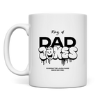 King of Dad Jokes – White Tasse – Streetwear für Väter – Frontansicht | Vaterstück