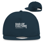 Dad of Culture – French Navy Snapback Cap – Streetwear für Väter – Frontansicht | Vaterstück