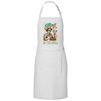 King of the Grill – White Grillschürze – Streetwear für Väter – Frontansicht | Vaterstück
