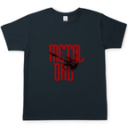 Metal Dad – Dark Grey Solid T-Shirt – Streetwear für Väter – Frontansicht | Vaterstück