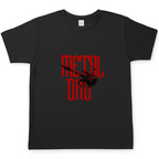Metal Dad – Black T-Shirt – Streetwear für Väter – Frontansicht | Vaterstück