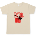 Metal Dad – Sand T-Shirt – Streetwear für Väter – Frontansicht | Vaterstück