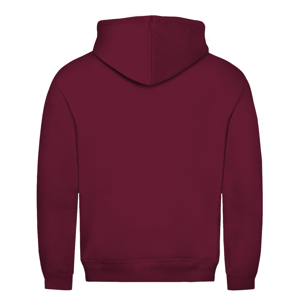 Metal Dad – Burgundy Hoodie – Streetwear für Väter – Rückenansicht | Vaterstück