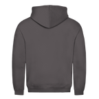 Metal Dad – Charcoal (Heather) Hoodie – Streetwear für Väter – Rückenansicht | Vaterstück