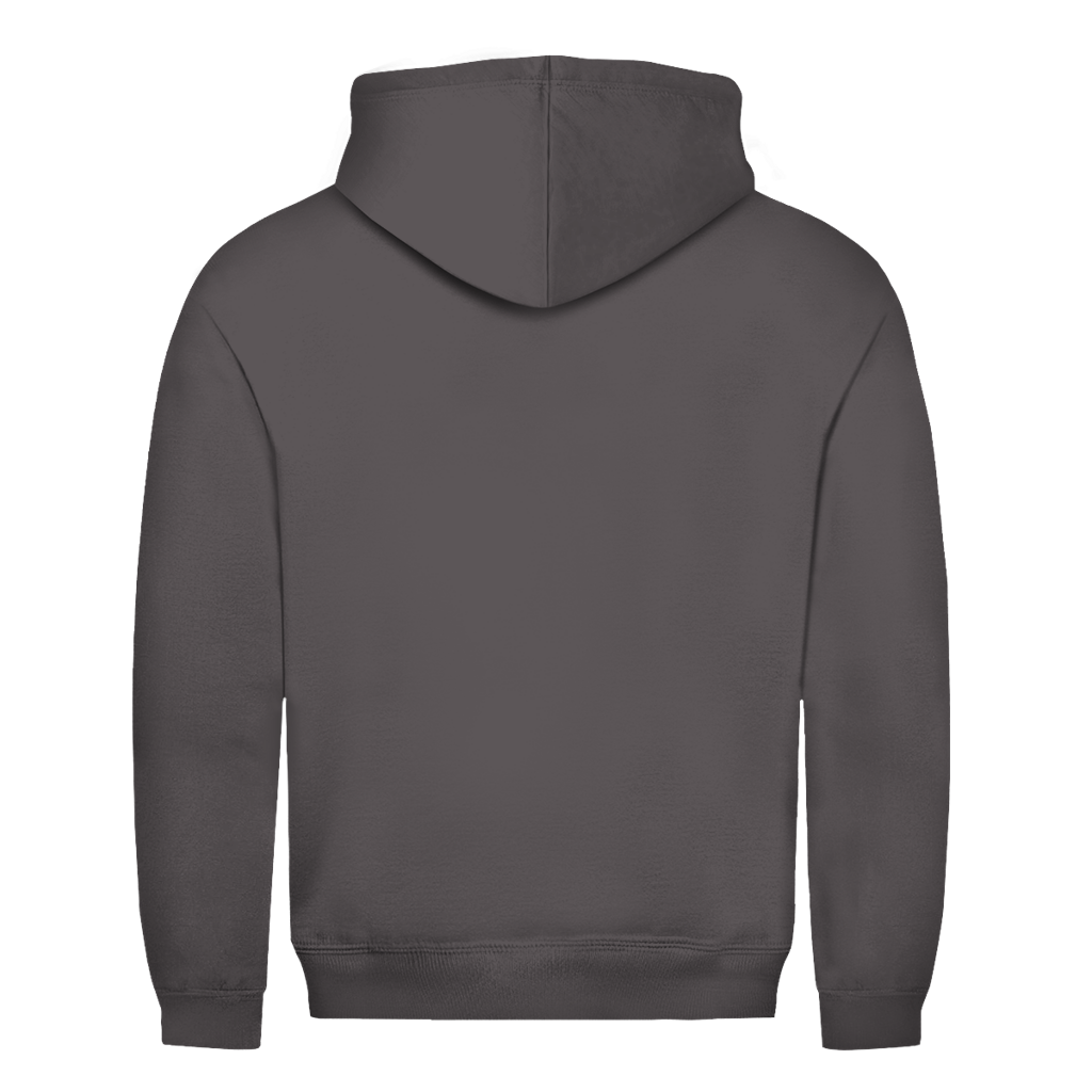 Metal Dad – Charcoal (Heather) Hoodie – Streetwear für Väter – Rückenansicht | Vaterstück