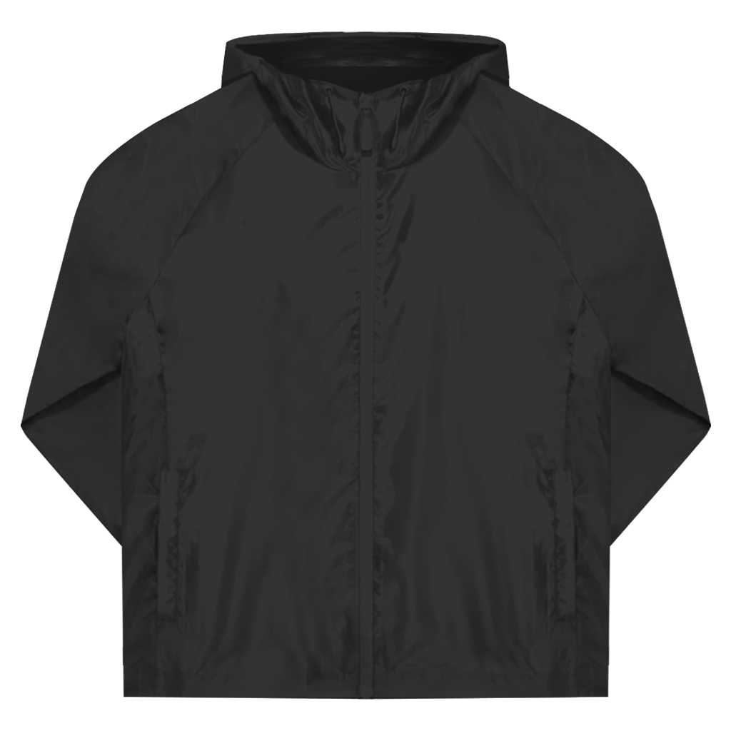 Legendary Cool Dads Club – Black Windbreaker – Streetwear für Väter – Frontansicht | Vaterstück