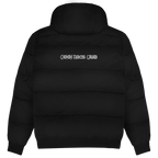 Cool Dads Club Typo2 – Black Steppjacke – Streetwear für Väter – Rückenansicht | Vaterstück