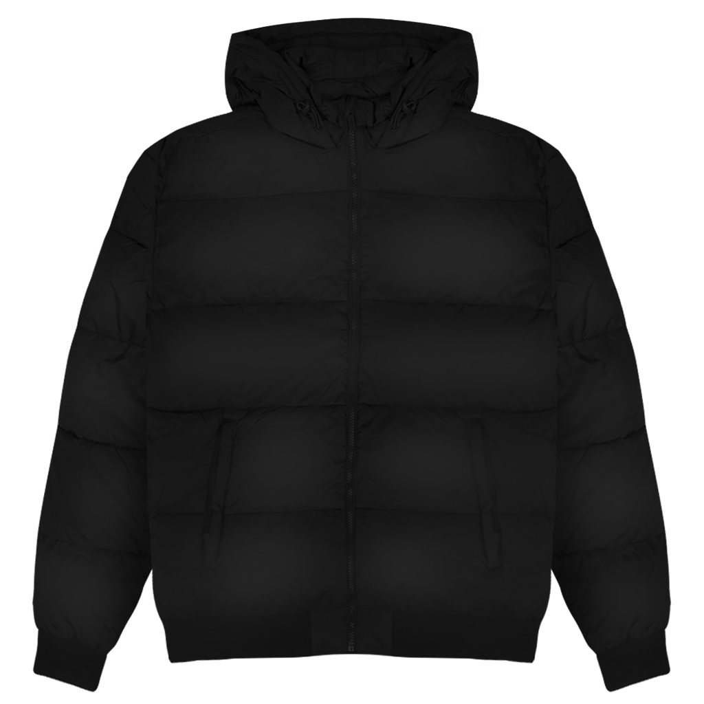 Cool Dads Club Typo2 – Black Steppjacke – Streetwear für Väter – Frontansicht | Vaterstück