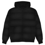 Cool Dads Club Typo2 – Black Steppjacke – Streetwear für Väter – Frontansicht | Vaterstück