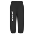 Cool Dads Club Typo2 – Black Oversize Sweatpants – Streetwear für Väter – Frontansicht | Vaterstück