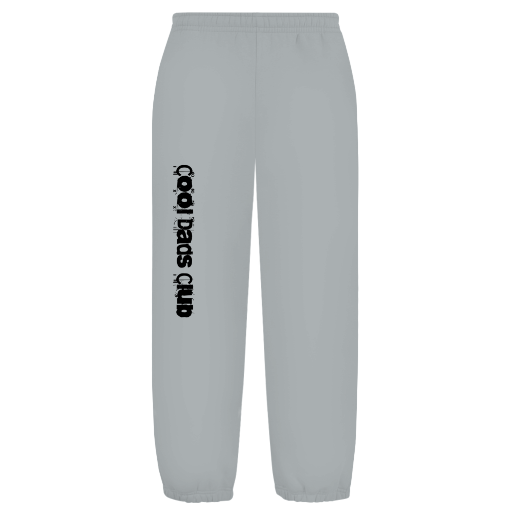 Cool Dads Club Typo2 – Light Asphalt Oversize Sweatpants – Streetwear für Väter – Frontansicht | Vaterstück