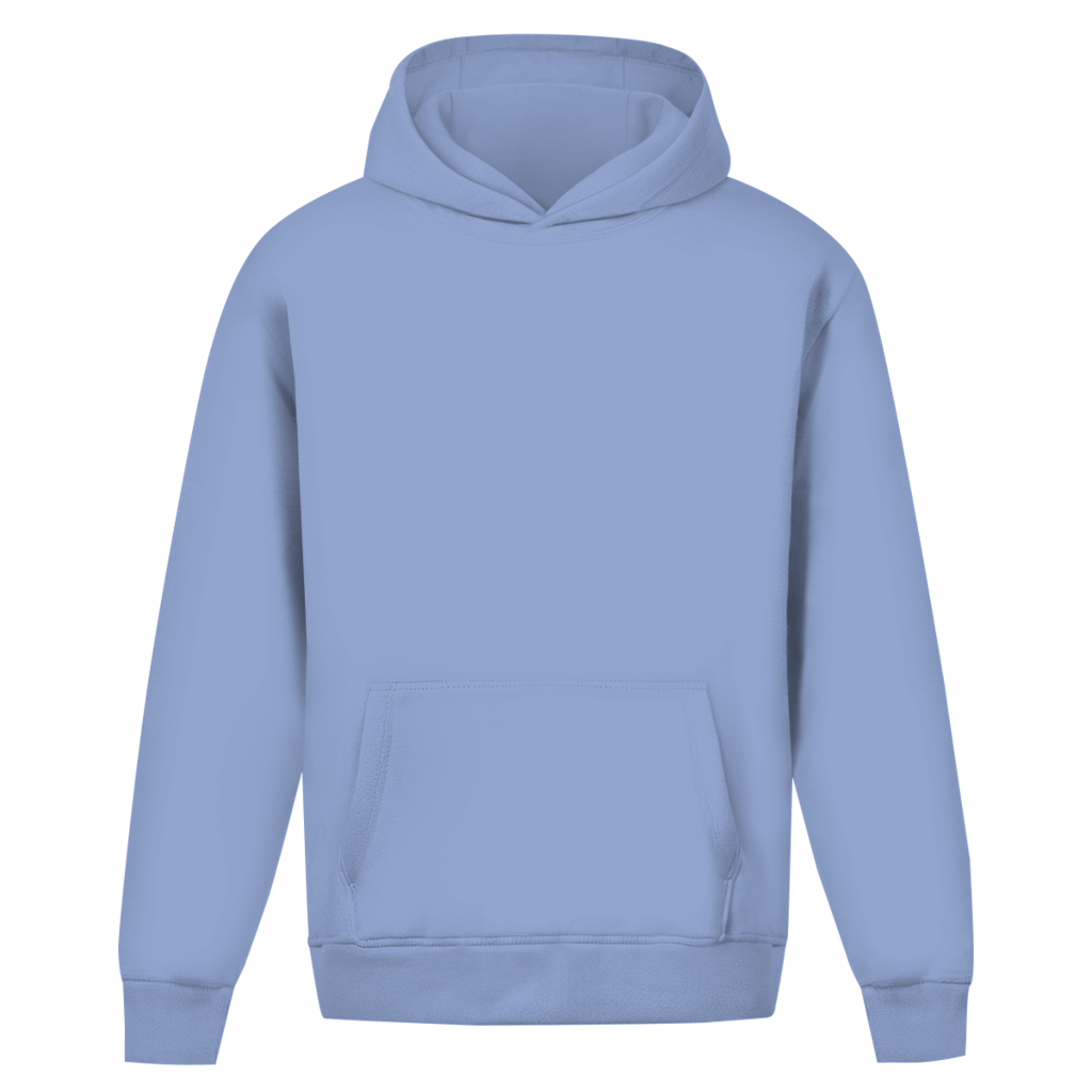Dad Vibes Only – Powder Blue Oversize Hoodie – Streetwear für Väter – Frontansicht | Vaterstück