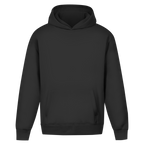 Dad Vibes Only – Black Oversize Hoodie – Streetwear für Väter – Frontansicht | Vaterstück