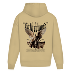 Guardian Legacy – Desert Sand Oversize Hoodie – Streetwear für Väter – Rückenansicht | Vaterstück