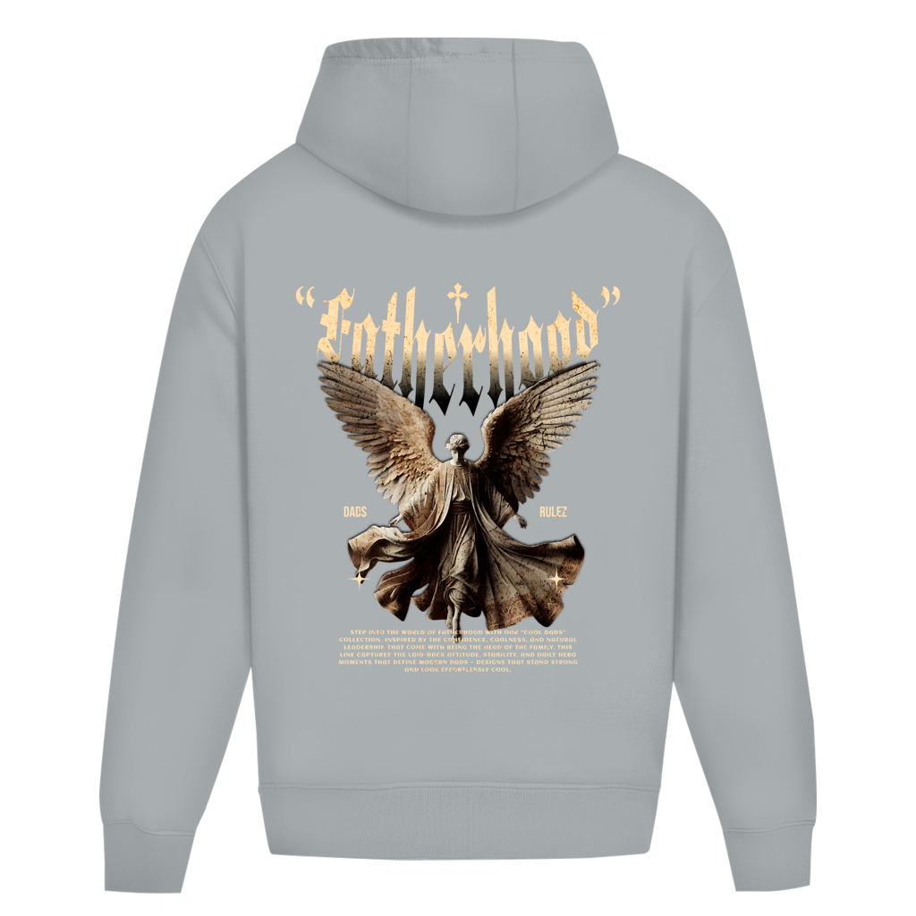 Guardian Legacy – Light Asphalt Oversize Hoodie – Streetwear für Väter – Rückenansicht | Vaterstück