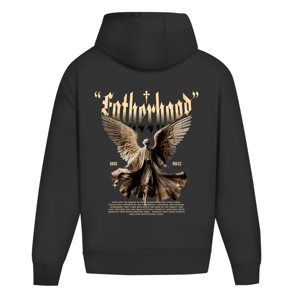 Guardian Legacy – Black Oversize Hoodie – Streetwear für Väter – Rückenansicht | Vaterstück