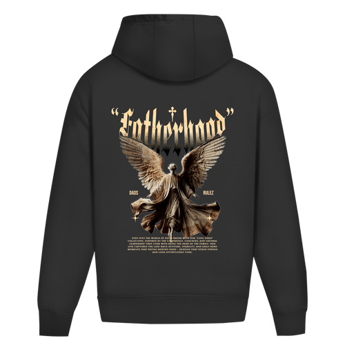 Guardian Legacy – Black Oversize Hoodie – Streetwear für Väter – Rückenansicht | Vaterstück
