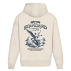 Set The Standard – White Sand Oversize Hoodie – Streetwear für Väter – Rückenansicht | Vaterstück