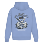 Set The Standard – Powder Blue Oversize Hoodie – Streetwear für Väter – Rückenansicht | Vaterstück