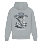Set The Standard – Light Asphalt Oversize Hoodie – Streetwear für Väter – Rückenansicht | Vaterstück
