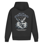 Set The Standard – Black Oversize Hoodie – Streetwear für Väter – Rückenansicht | Vaterstück