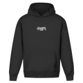 Signature Tag – Black Oversize Hoodie – Streetwear für Väter – Frontansicht | Vaterstück